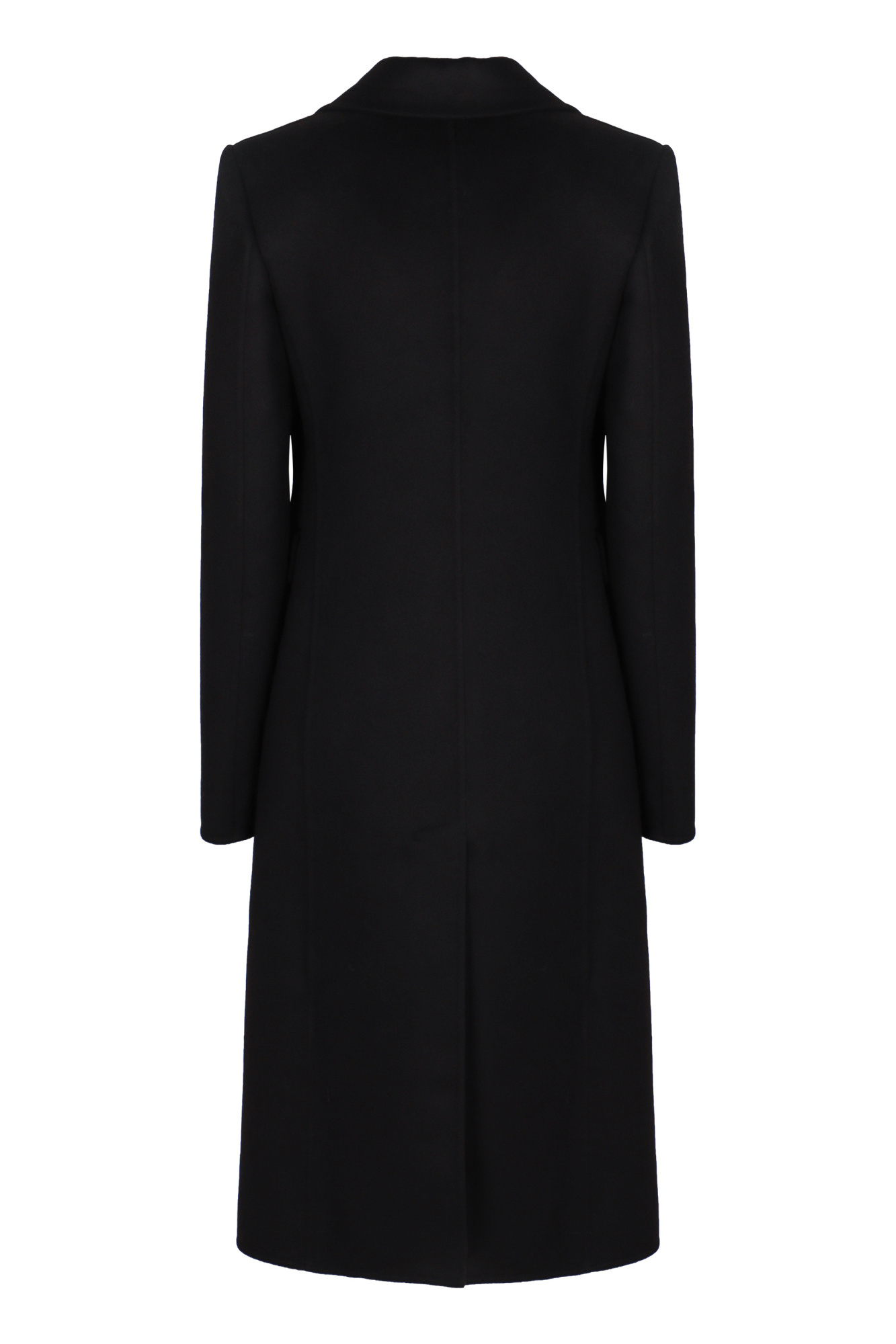 The Row Long Single-breasted Coat In Black