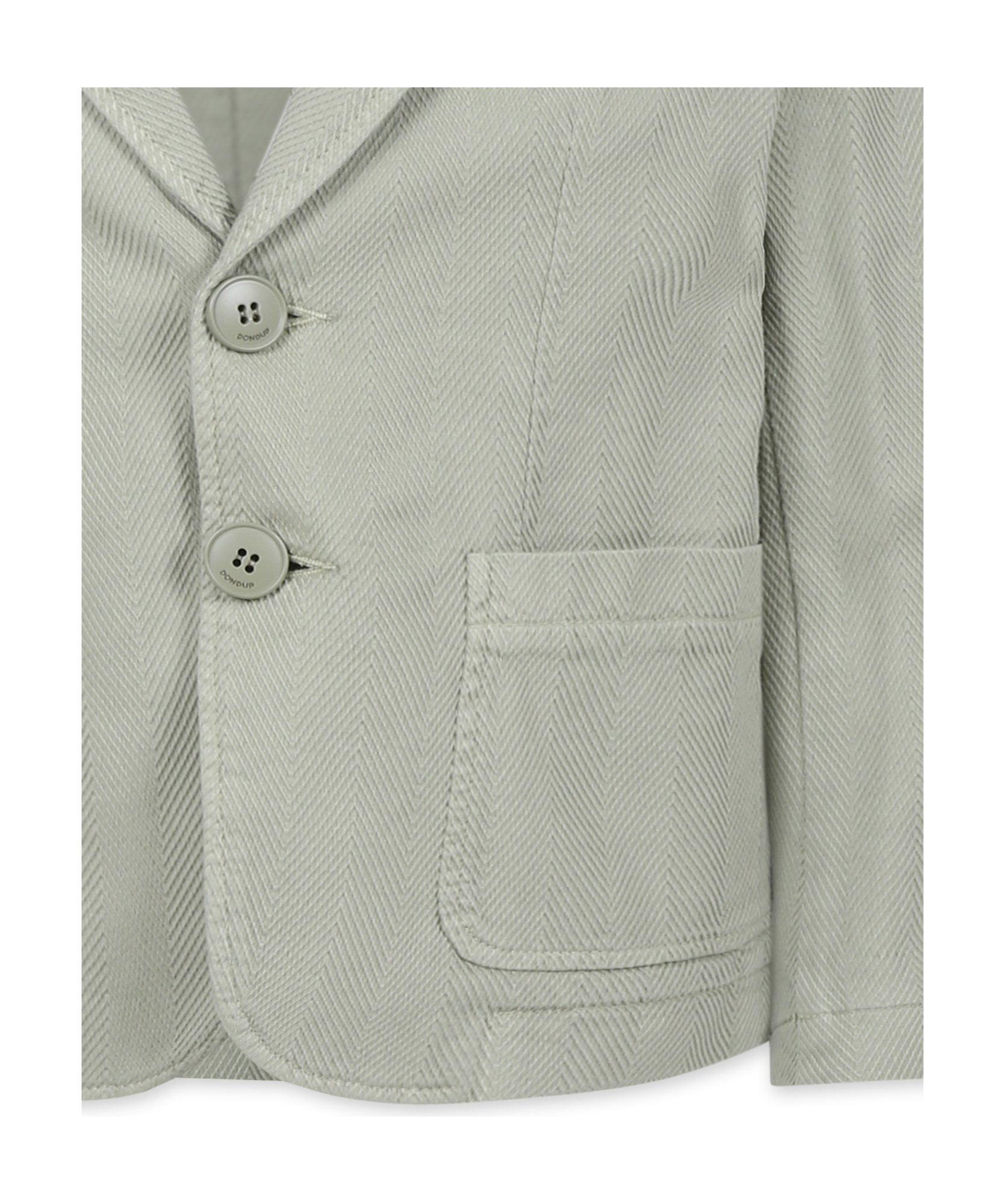 Shop Dondup Single-breasted Blazer In Gray