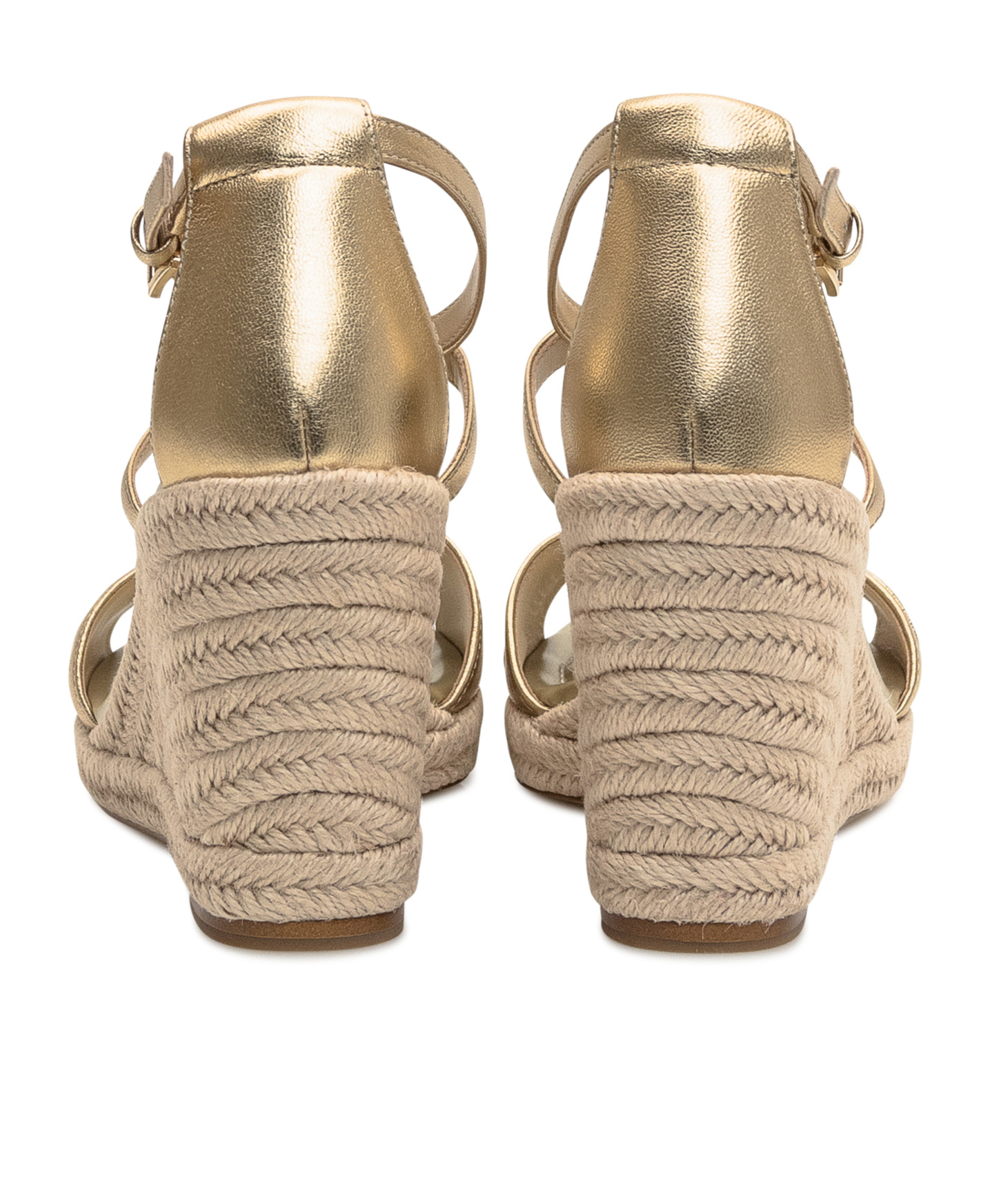 Michael Kors Mandy Wedge Sandals In Nude