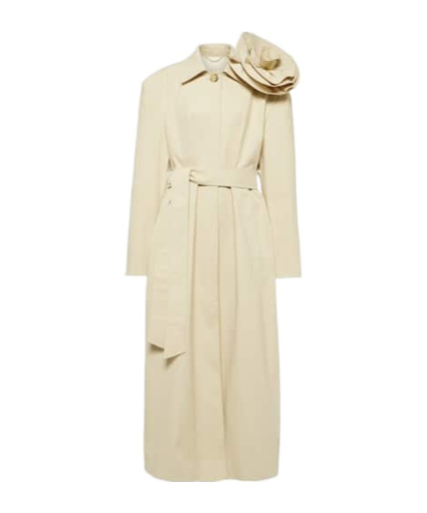 Magda Butrym Floral Coat In Neutral