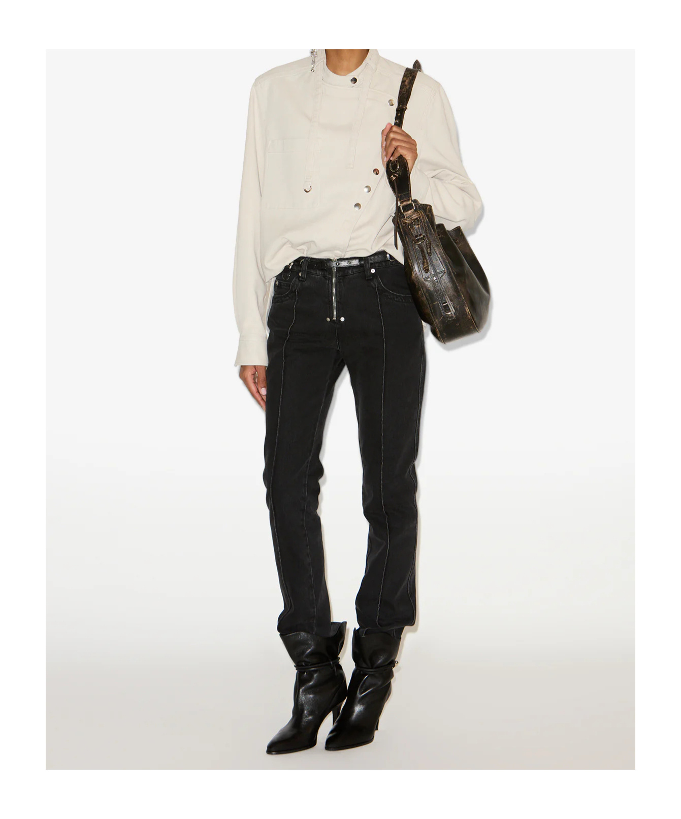 Isabel Marant Long Sleeve Shirt In Neutral