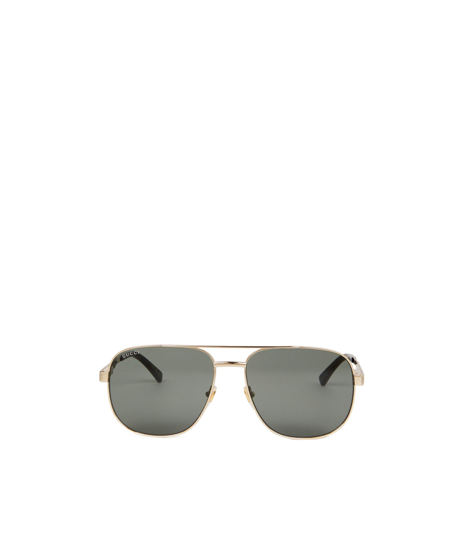 Gucci Double Beam Pilot Sunglasses In Gray
