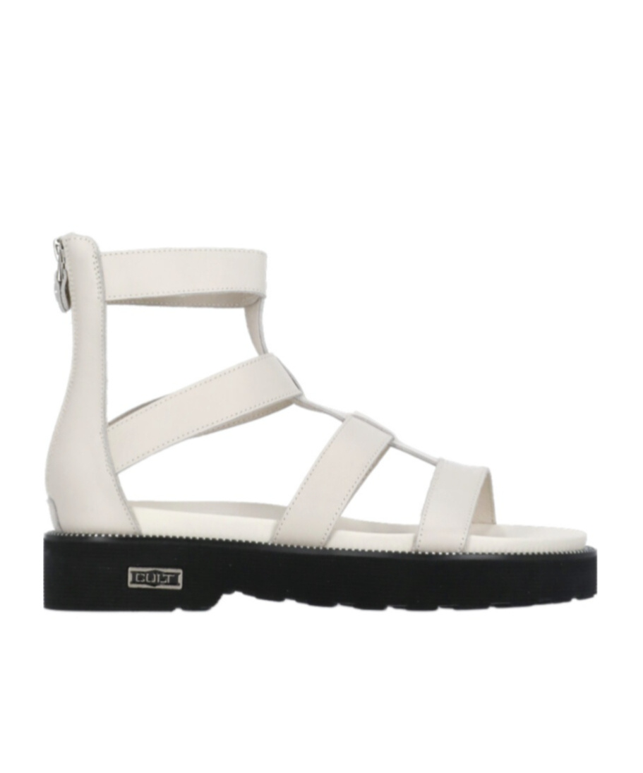 Cult Gaia Round Toe Flat Sandals