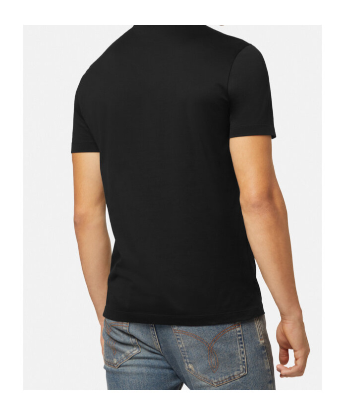 Versace Medusa Crystal-embellished T-shirt In Black