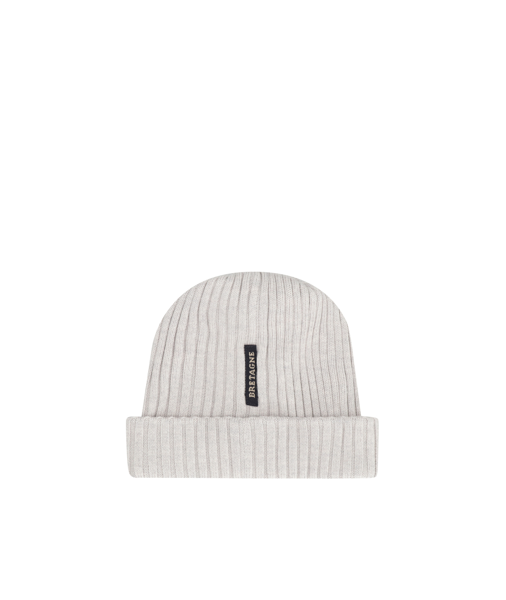 Paul & Shark Ribbed Wool Beanie In Grey
