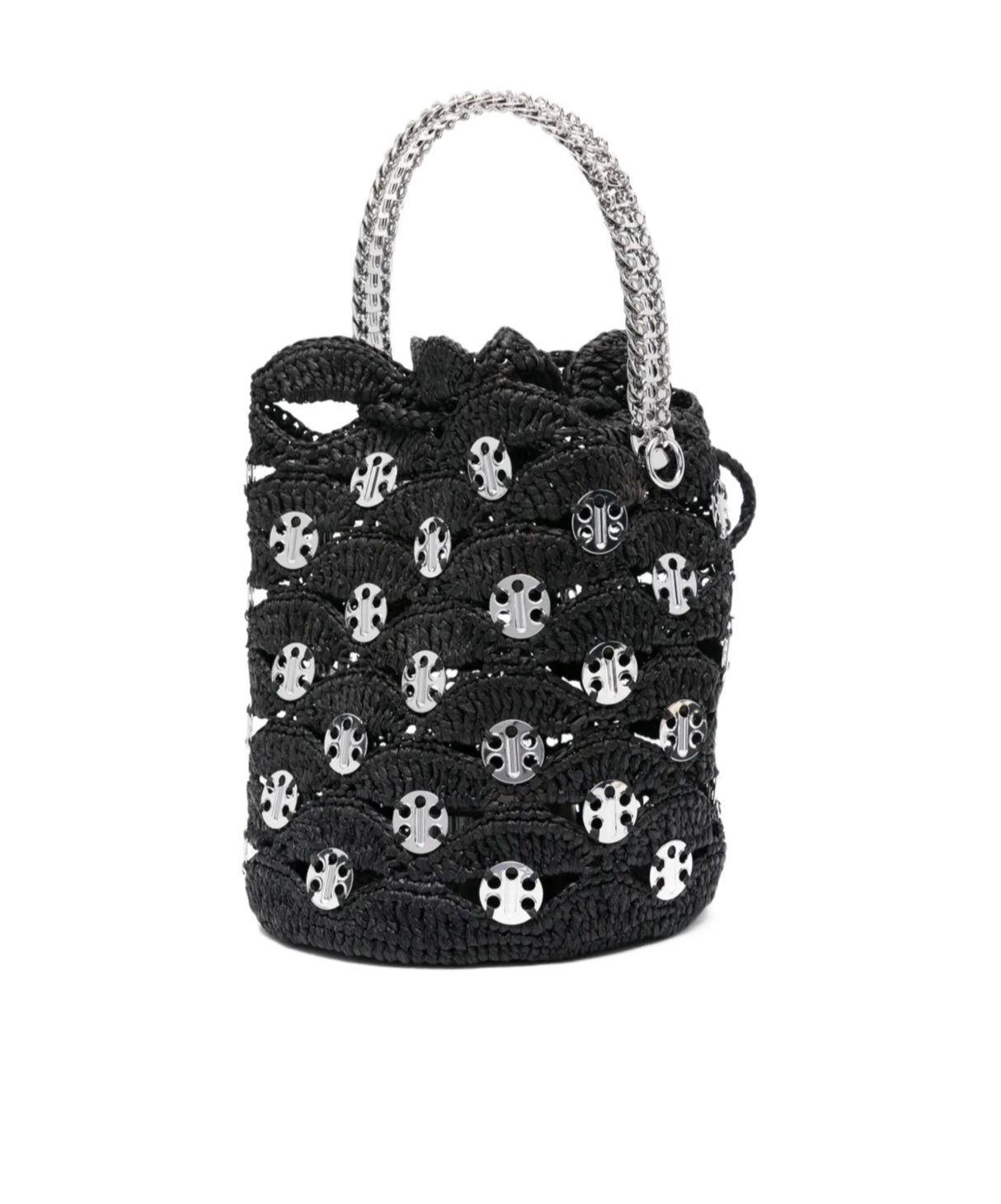 Rabanne Raffia Bucket Bag