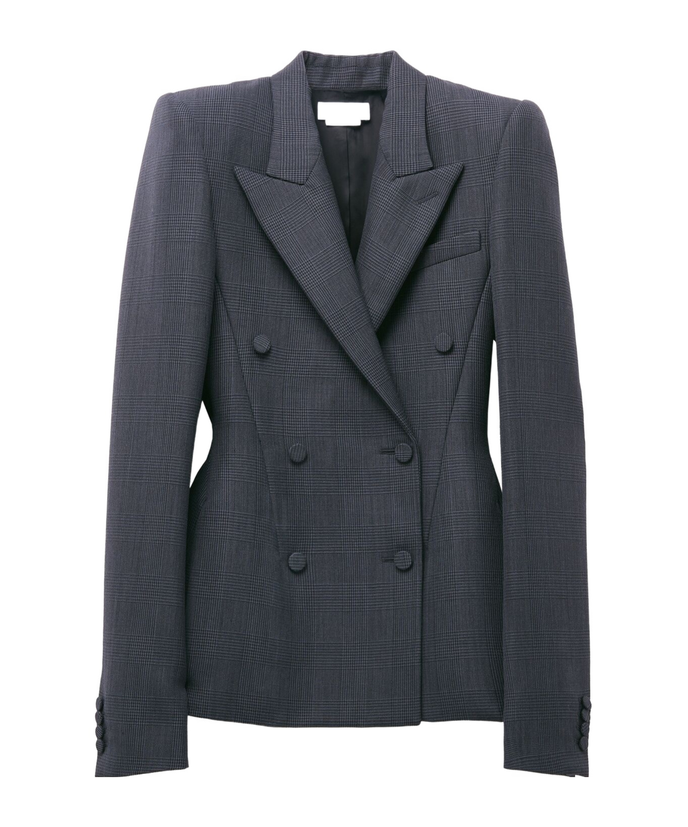 Alexander Mcqueen Crossed Blazer In Grey