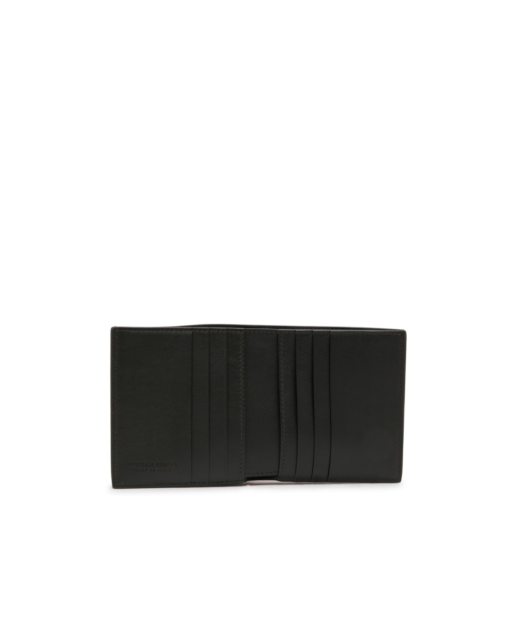 Shop Bottega Veneta Folding Wallet In Black