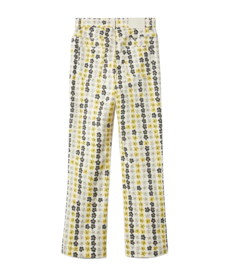 La Doublej The Cropped Flare Jean In Yellow