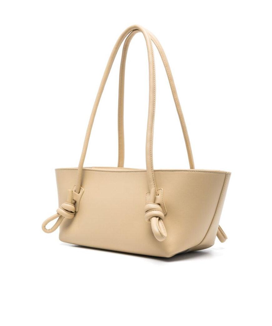 Shop Hereu Double-handle Handbag In Nude
