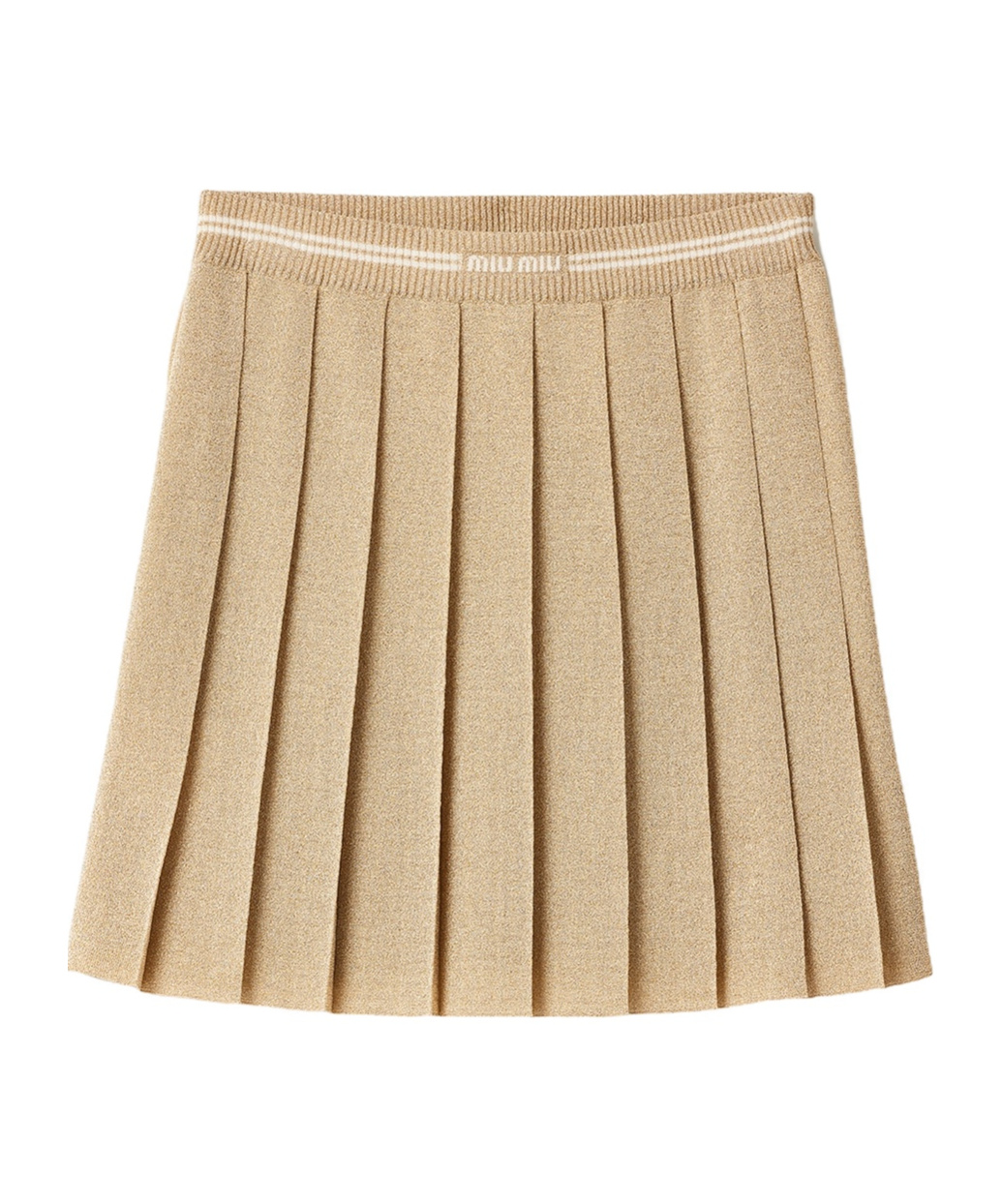 MIU MIU LAMÉ MINI-SKIRT