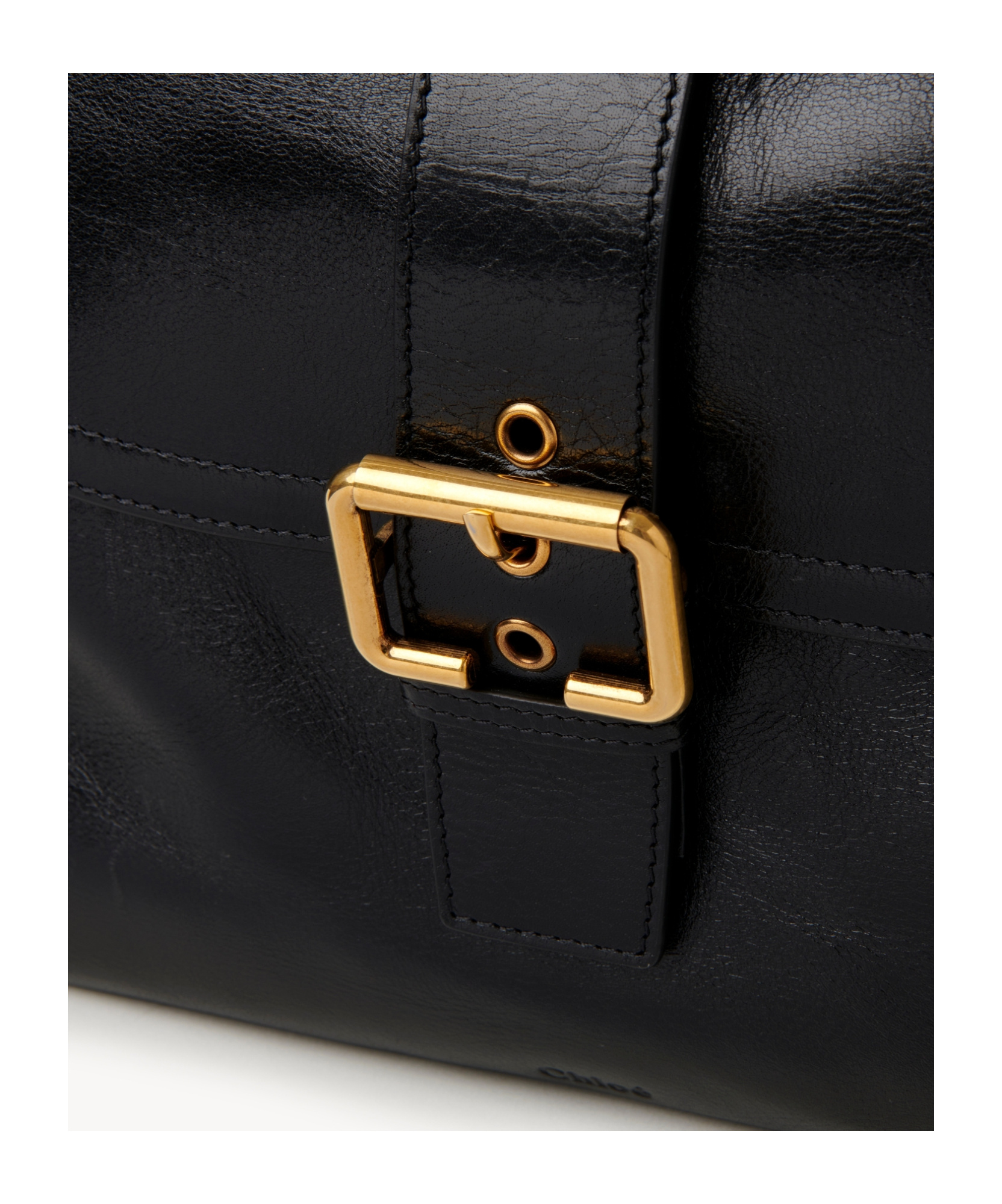 Chloé Camera Smooth Leather Bag In Black