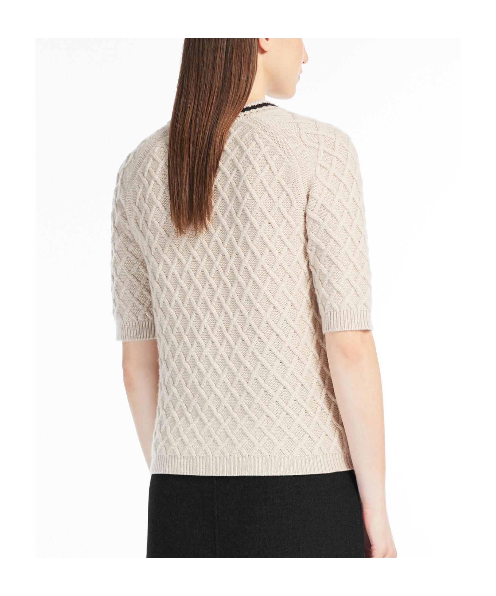 Max Mara Wool Cashmere Sweater In White