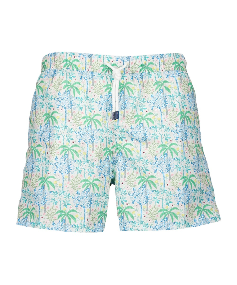 Fedeli Plant Printed Swimming Trunks