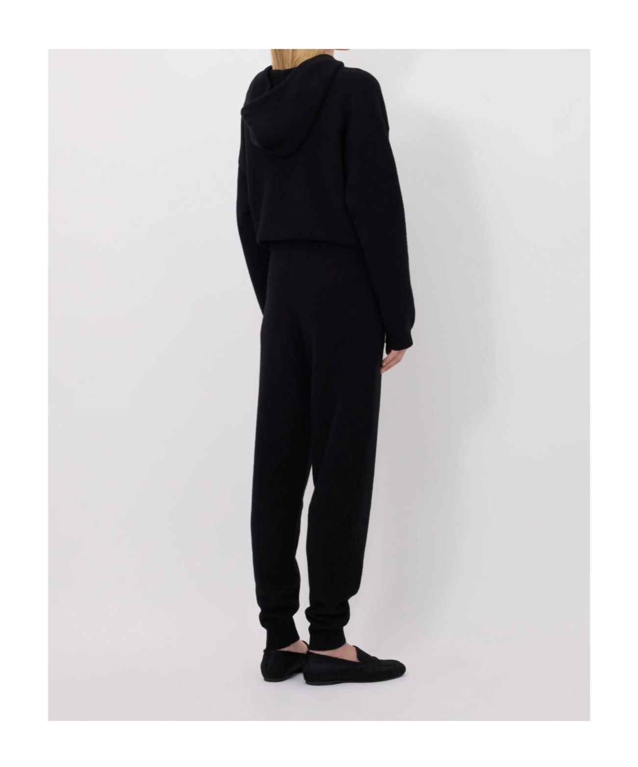 Loulou De Saison Hespero Lds Drawstring Trousers In Black