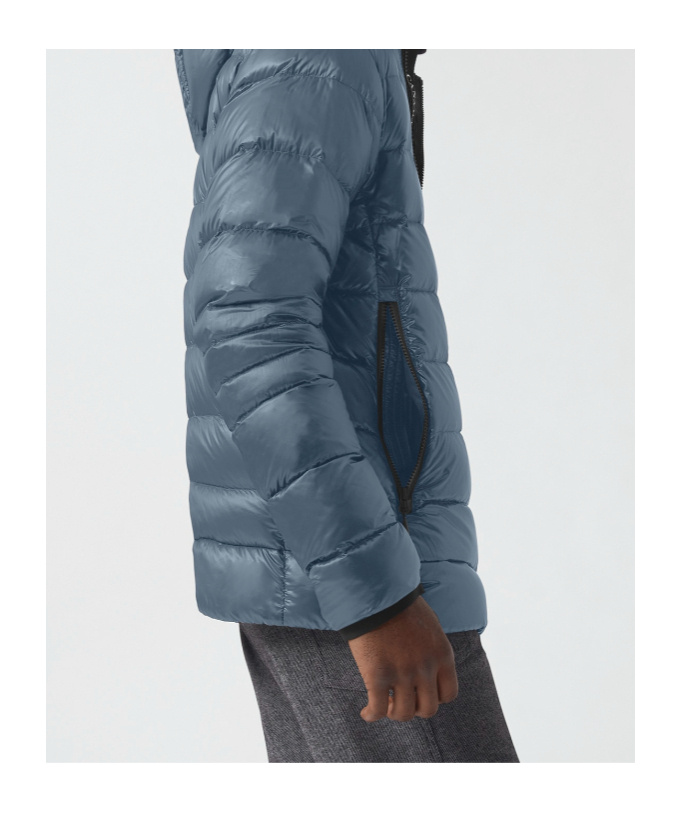 Shop Canada Goose Logo-patch Padded Down Jacket In Blue