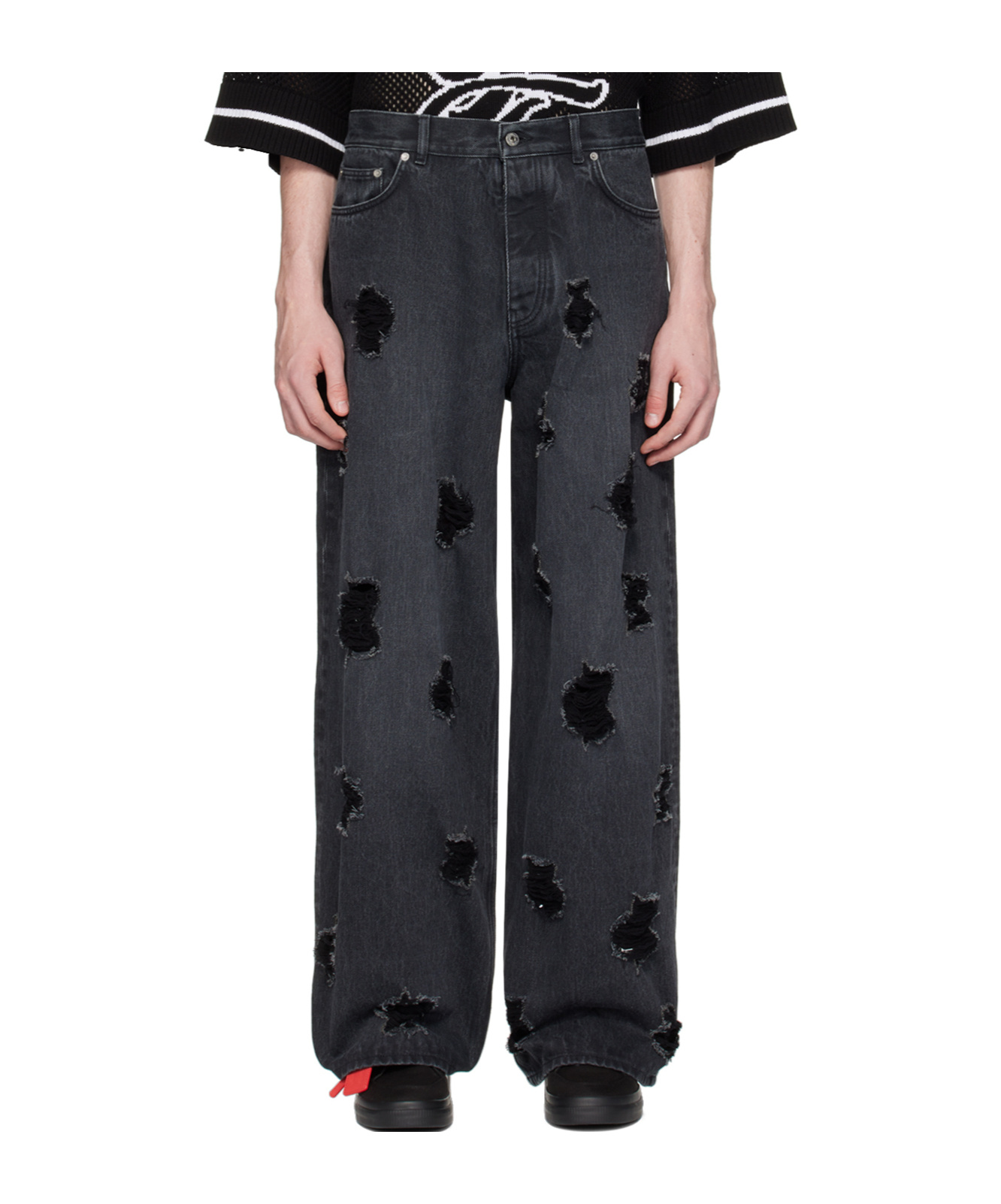 Off-white Black Stars Jeans In Black