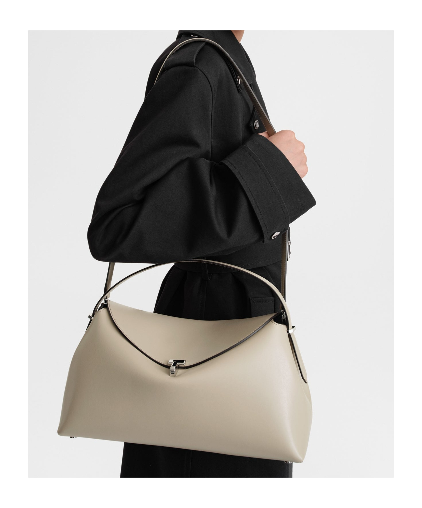 Totême T-lock Tote Bag In Nude