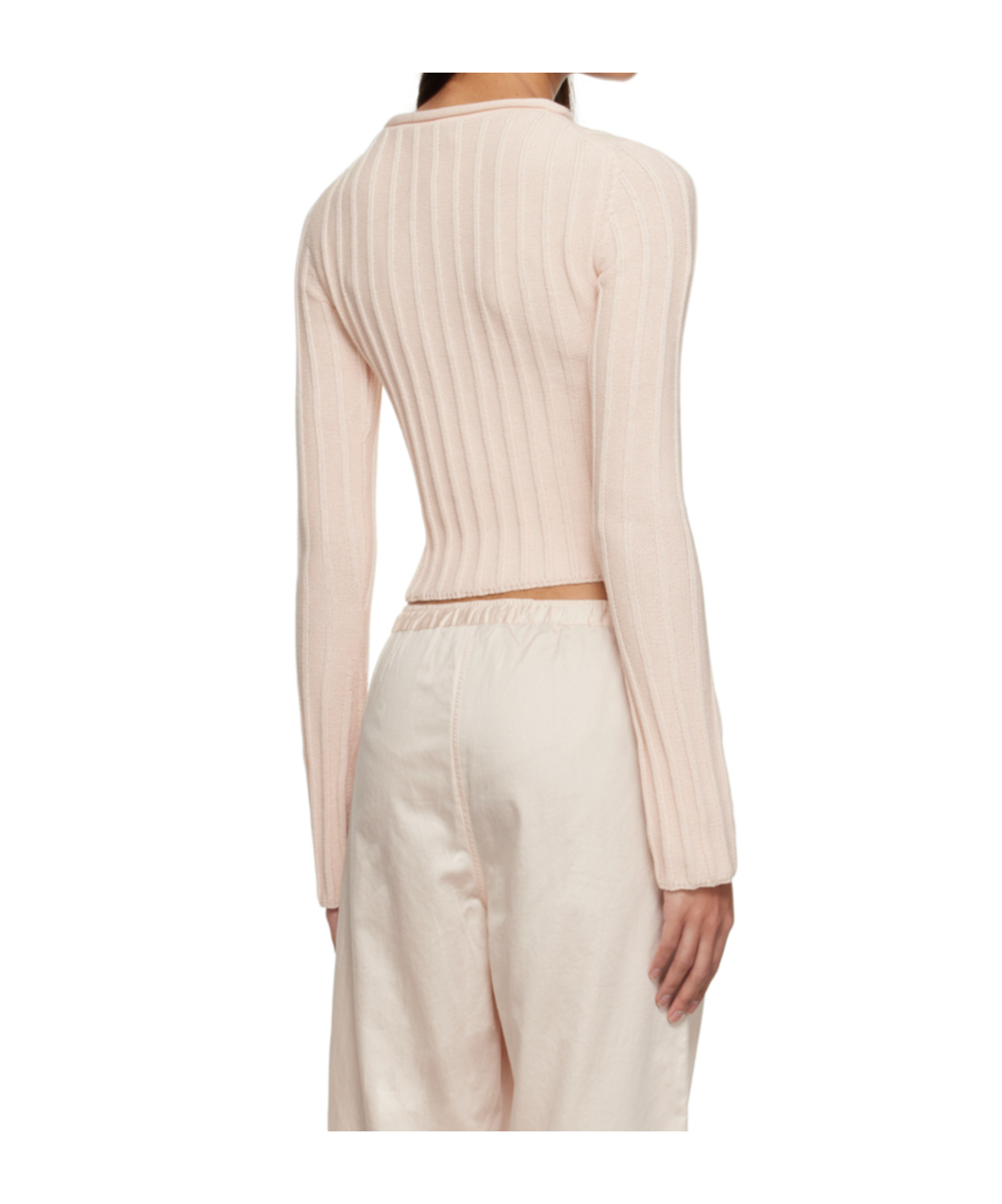 Filippa K Pink Rib Sweater In Neutral