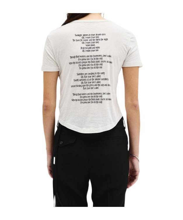 Ann Demeulemeester Short-sleeved T-shirt In Ivory