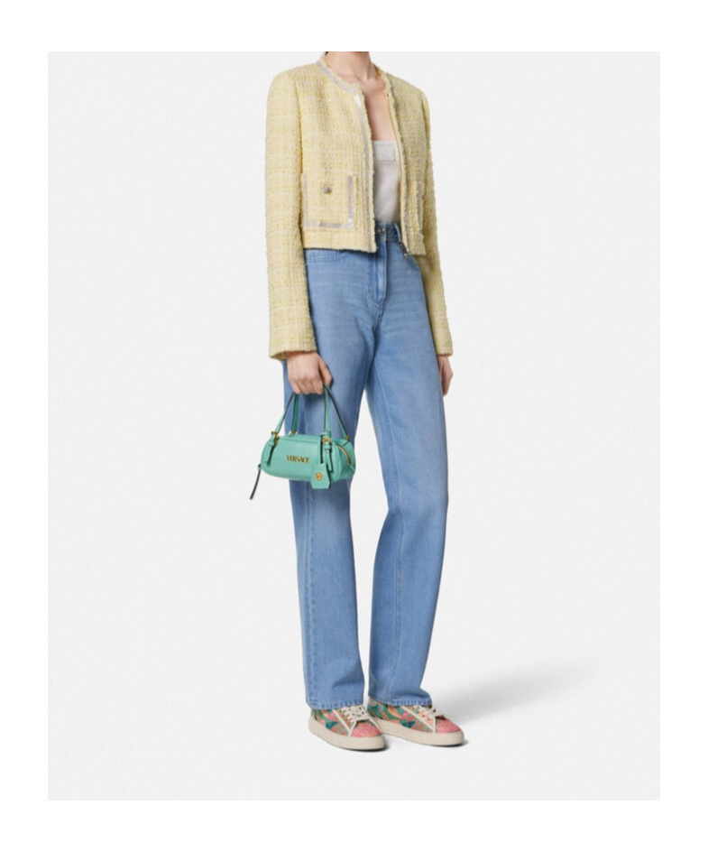 Versace Zipper Shoulder Bag