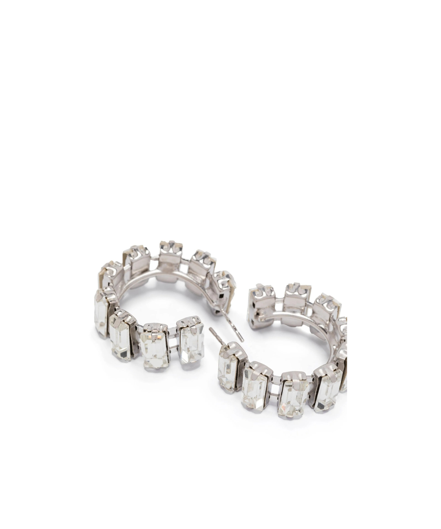 Forte Forte Crystal Hoop Earrings In Metallic