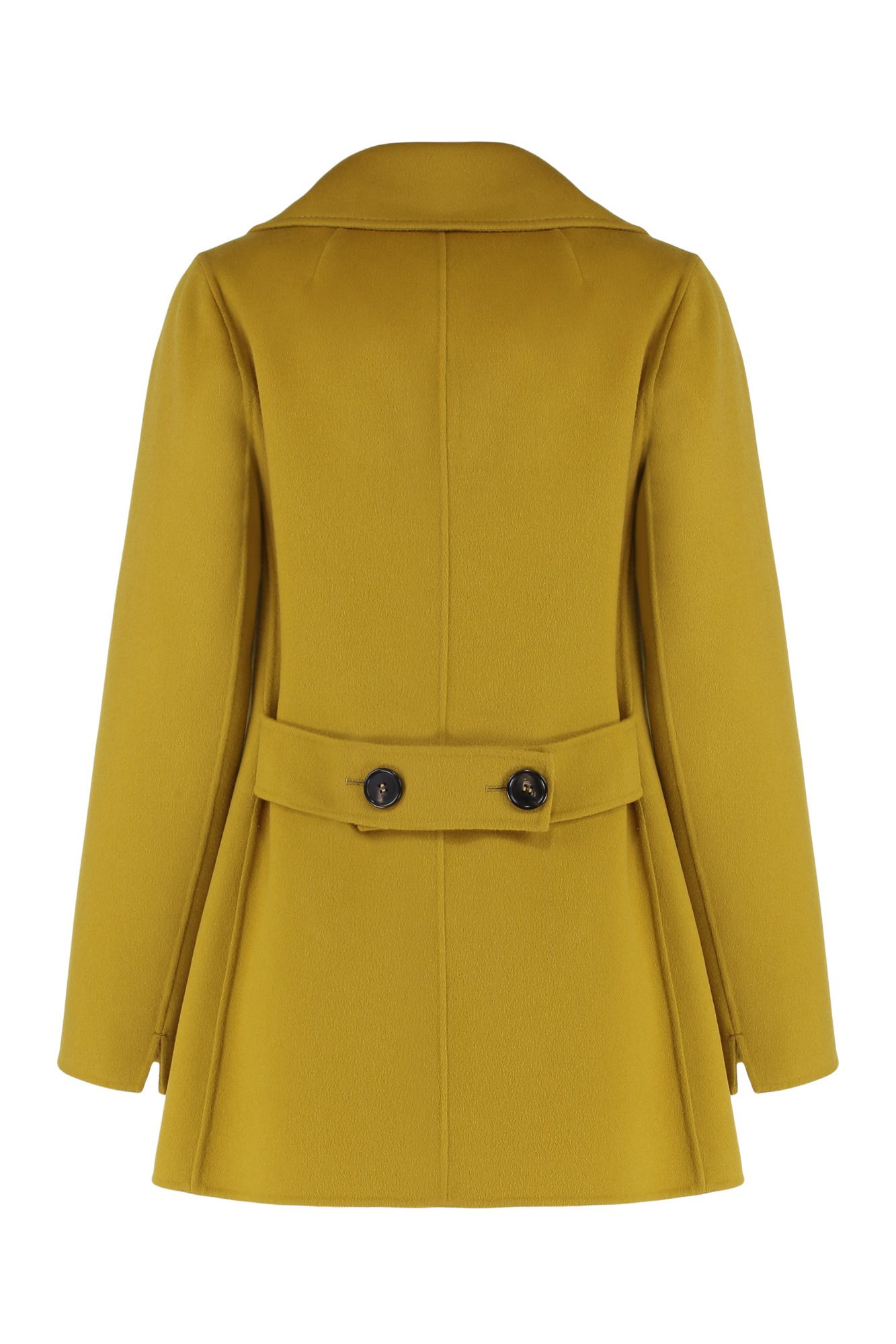 Max Mara Double Breasted Coat In Green