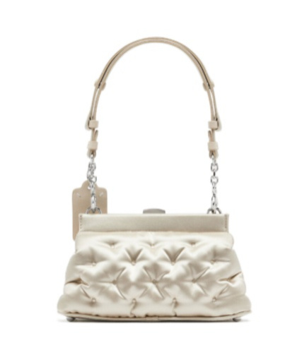 Maison Margiela Beige Small Glam Slam Embroidery Clutch Bag In White