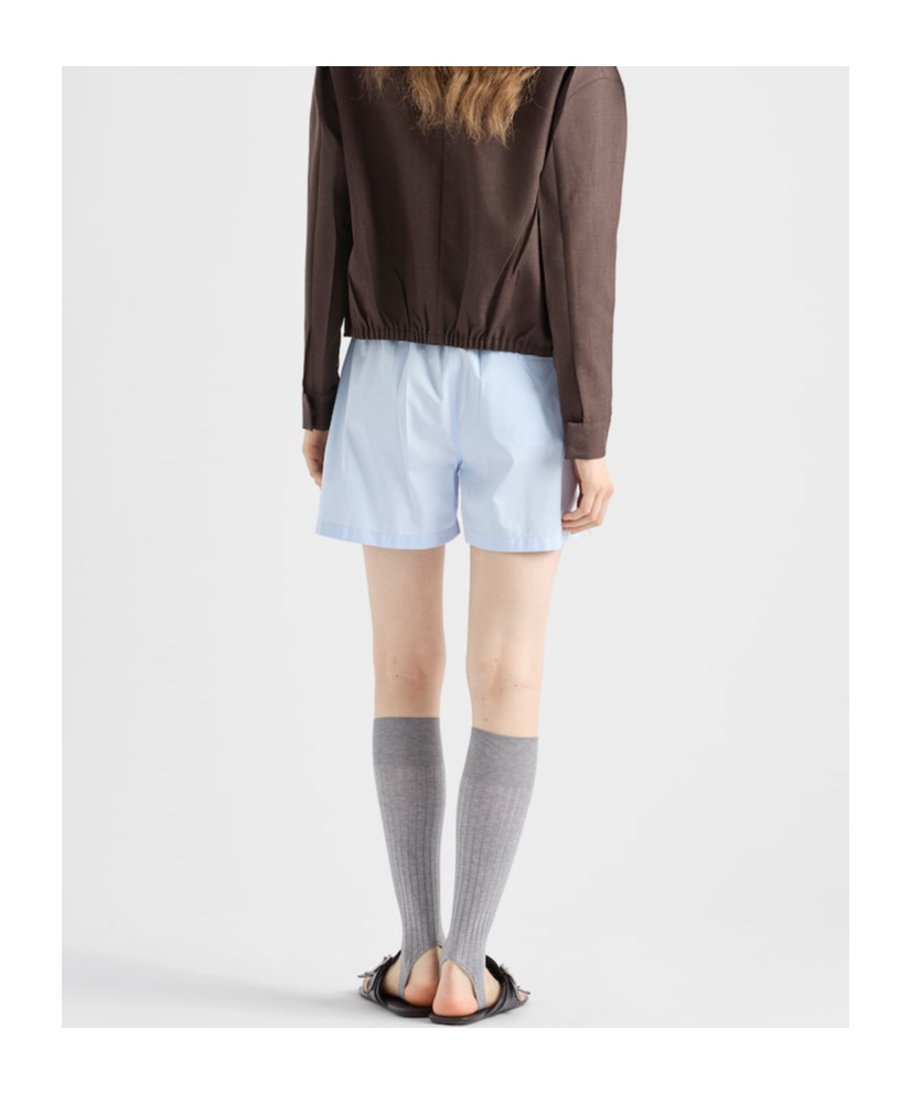 Prada Cotton-poplin Shorts