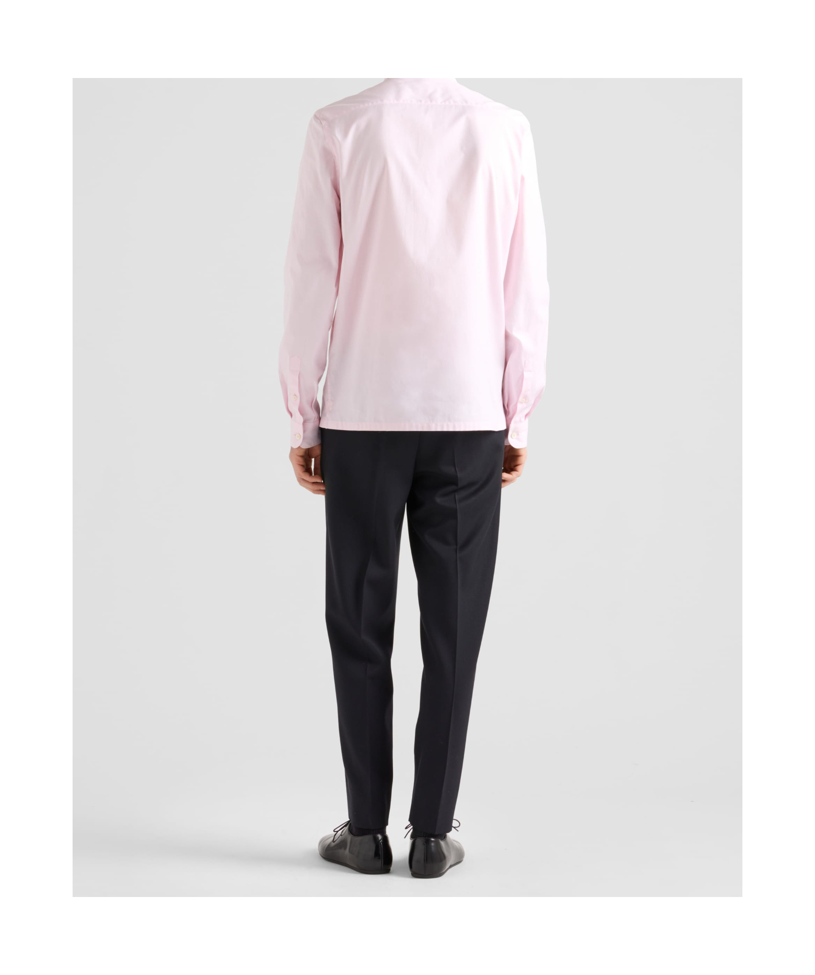 Prada Wool Slim Tailored Trousers In Blue