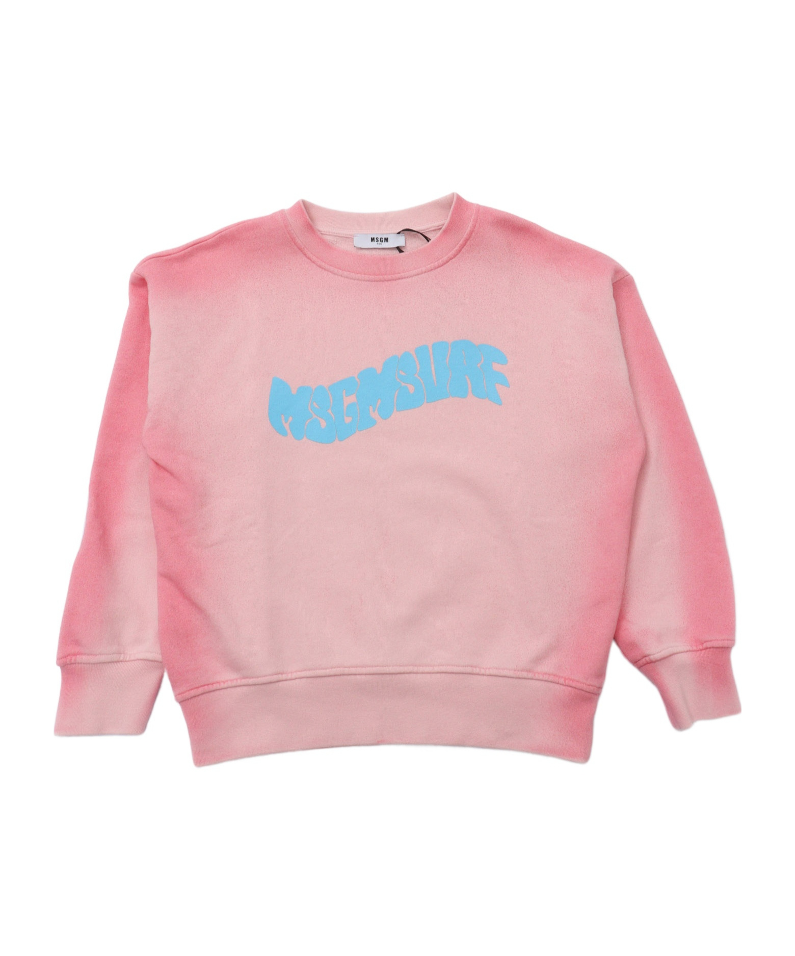 Shop Msgm Crew Neck Sweatshirt In Pink