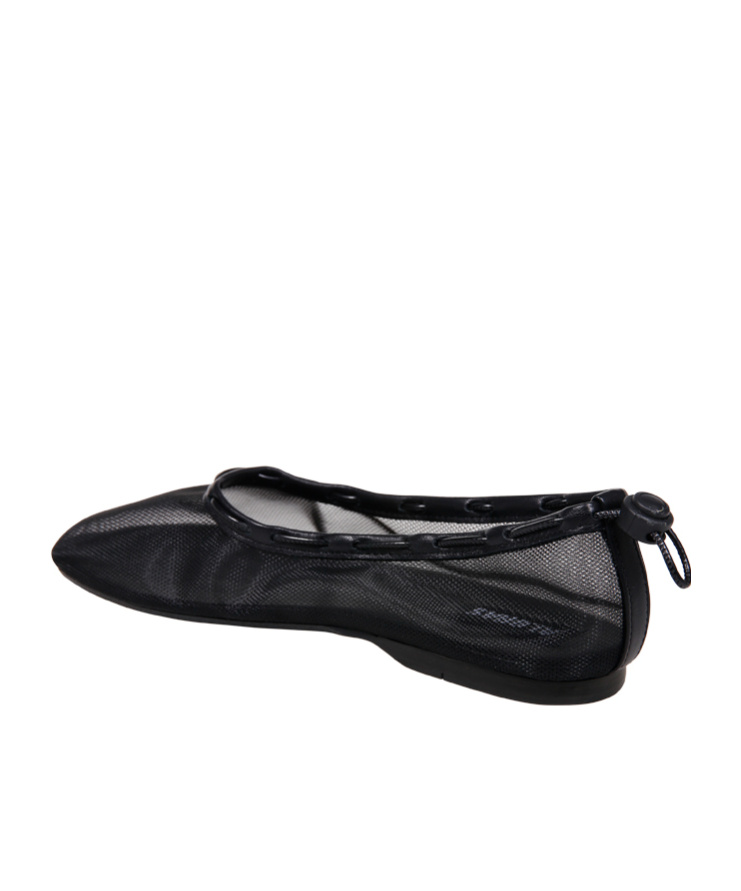 Shop Alohas Gill Mesh Ballerinas In Black