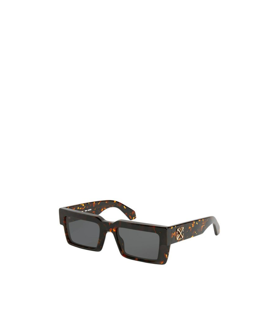Off-white Rectangular Frame Sunglasses In Brown