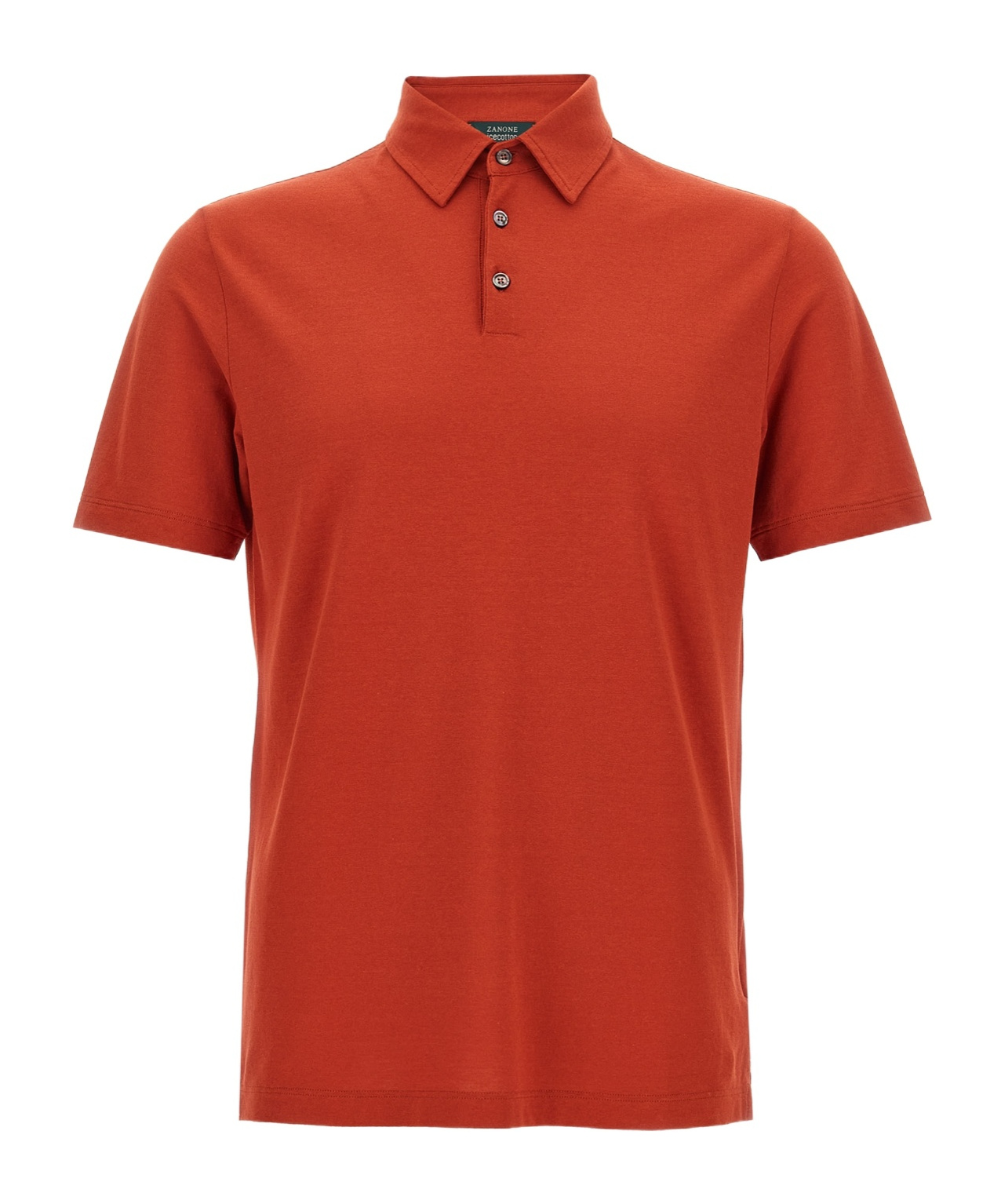 Zanone 'ice Cotton' Polo Shirt In Red