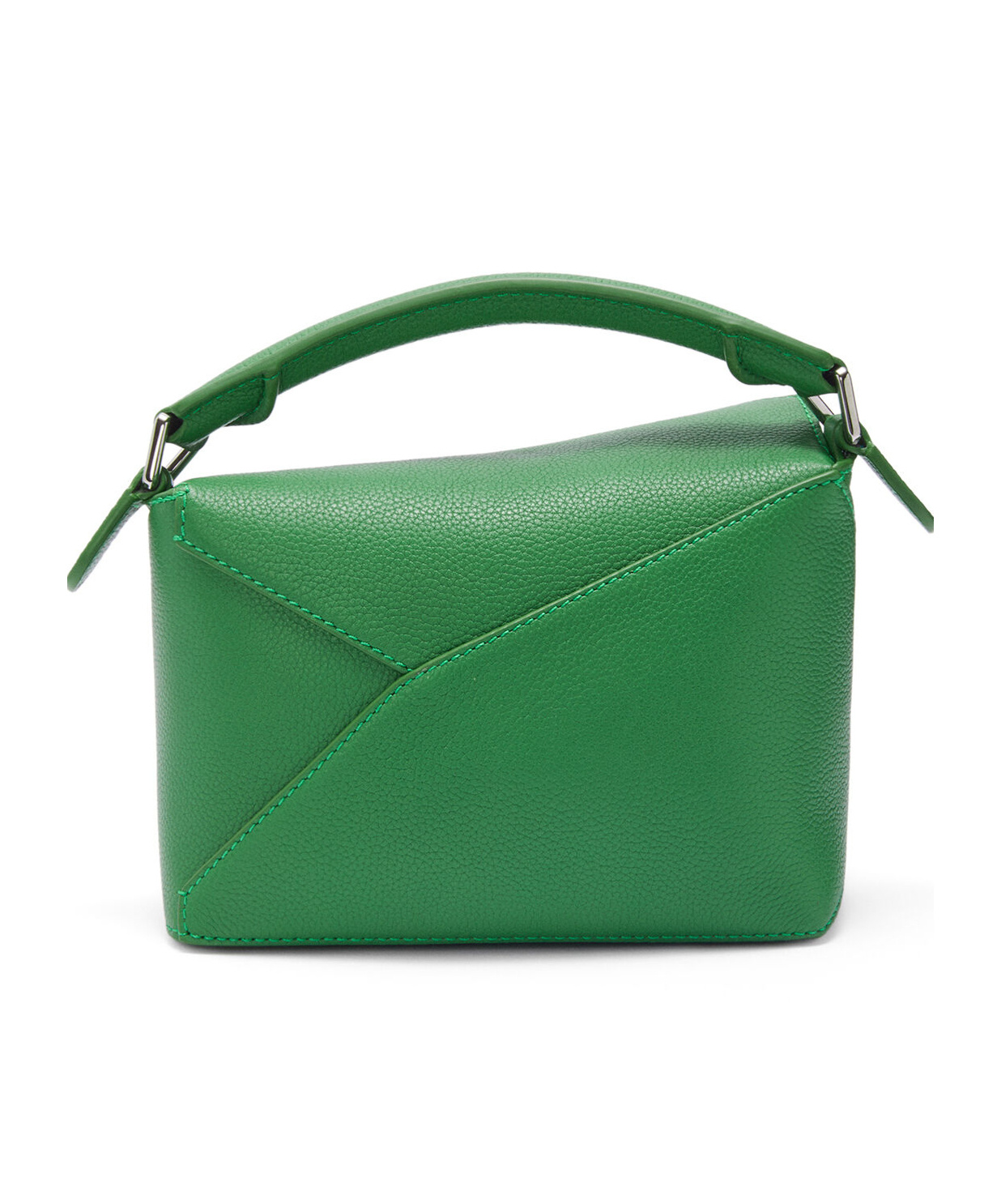 Loewe Mini Puzzle Shoulder Bag In Green