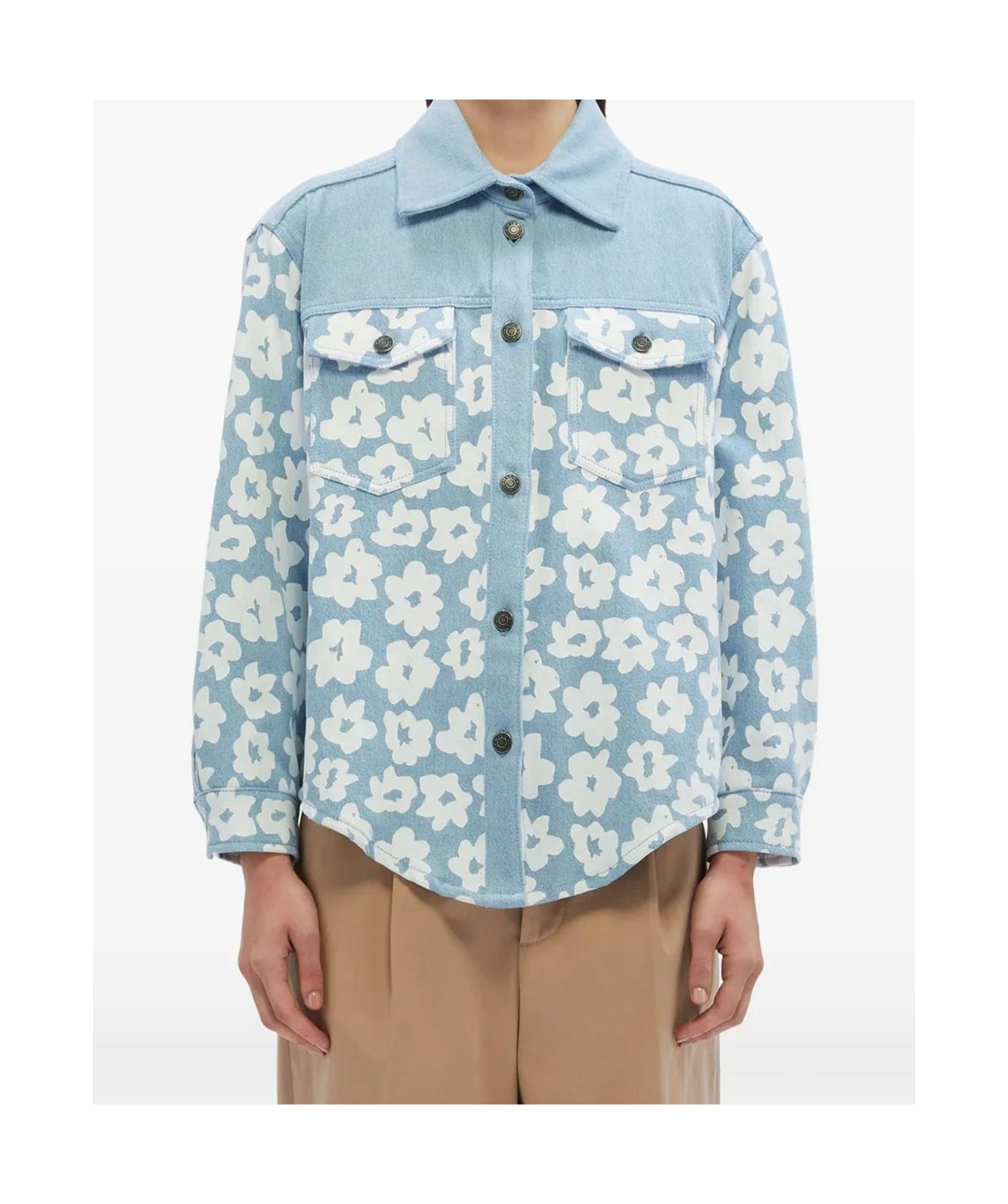 Msgm Shirt In Blue