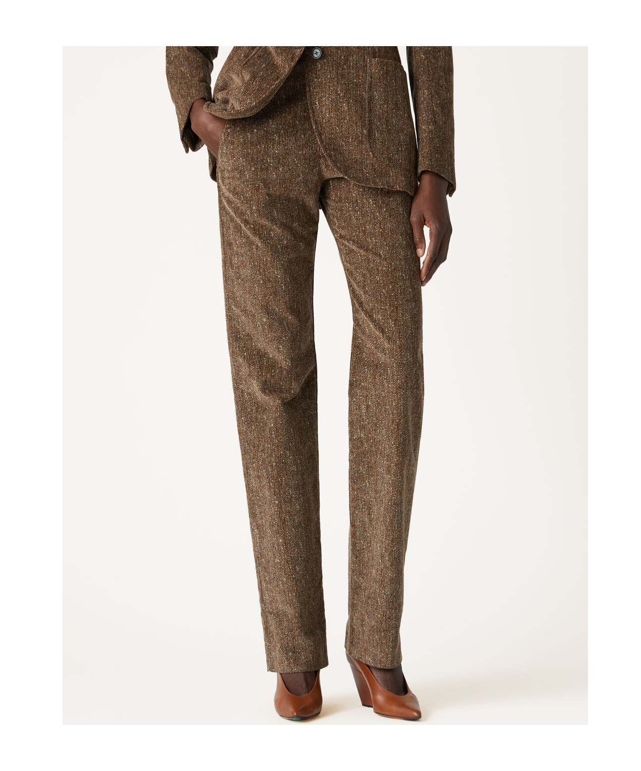 Loro Piana Belt-loop Casual Pants In Brown