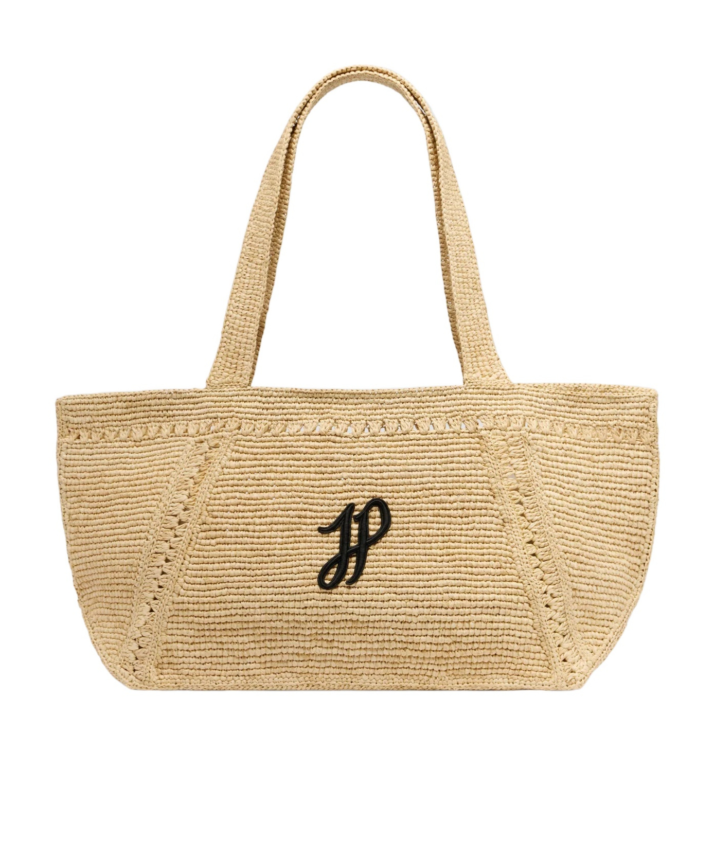 Patou Natural Trapeze Large Tote In Vanilla