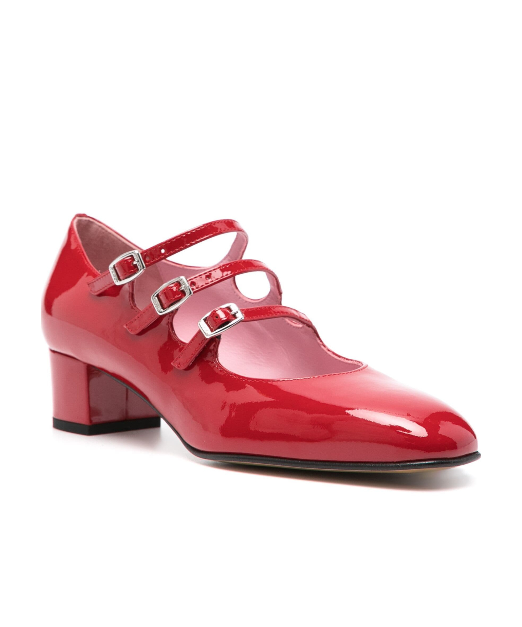 Shop Carel Paris High-heeled Mary Jane Shoes In Red