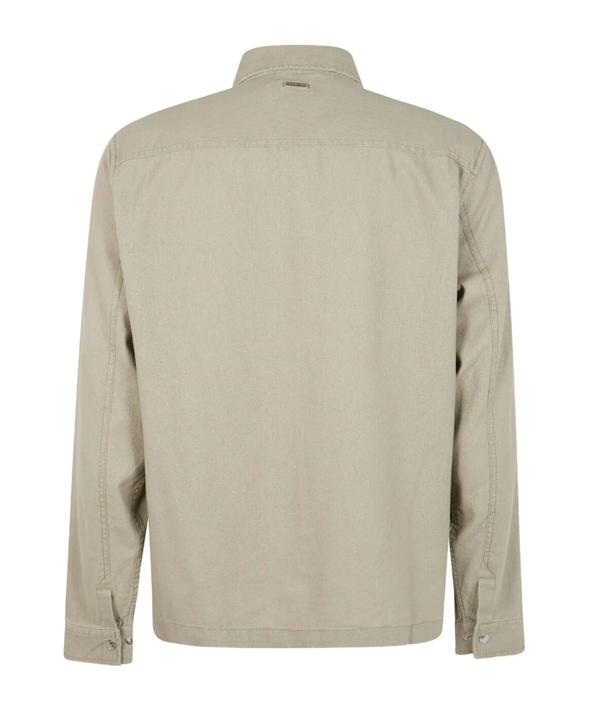 Michael Kors Long Sleeves Linen Cotton Jacket In Green
