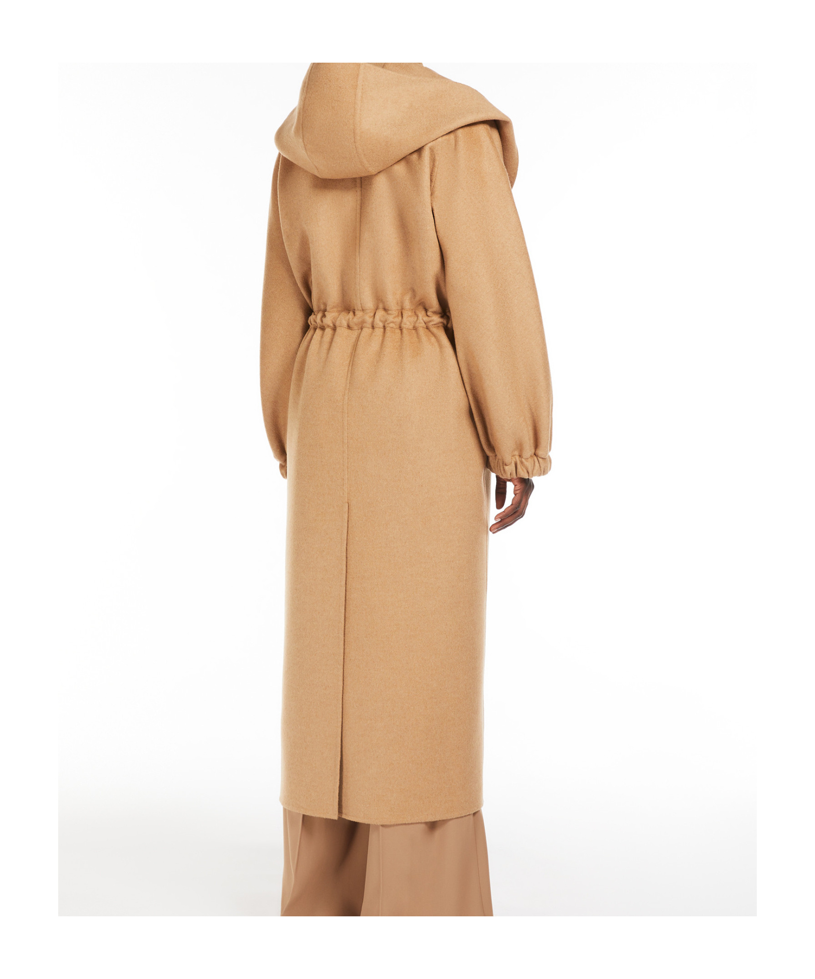 Max Mara Hooded Coat In Nude