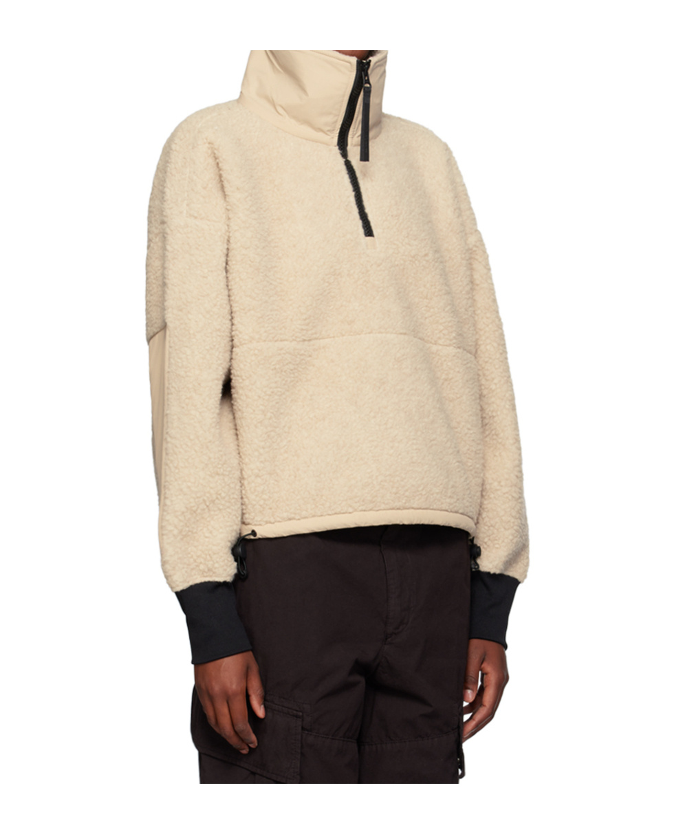 Canada Goose Half-zipper Long-sleeved Hoodie In Nude