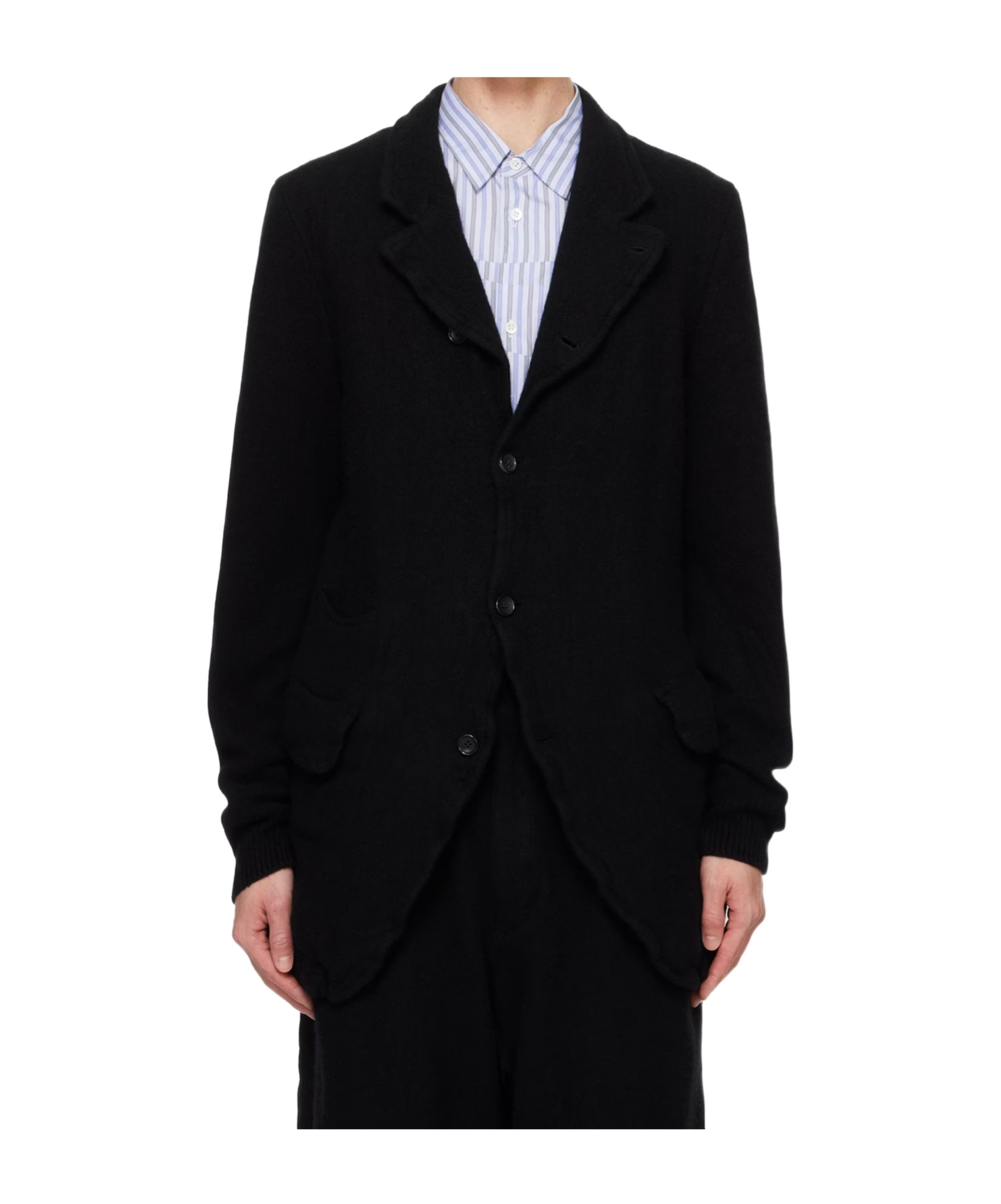 Comme Des Garçons Long-sleeved Suit Jacket In Black