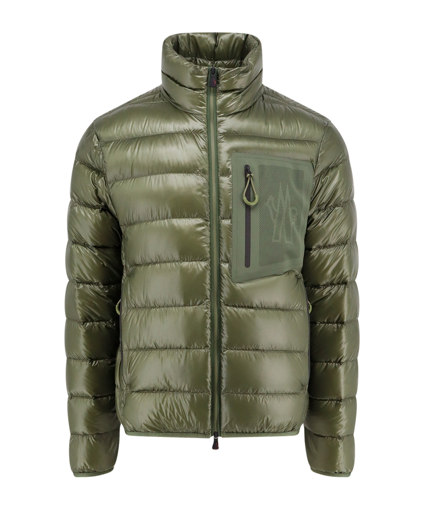 Moncler Olive Green Nylon Fraser Down Jacket In Green