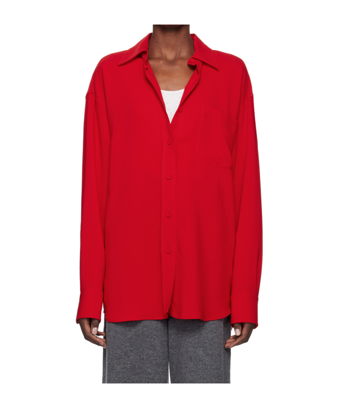 Stella Mccartney Lapel Shirt In Red