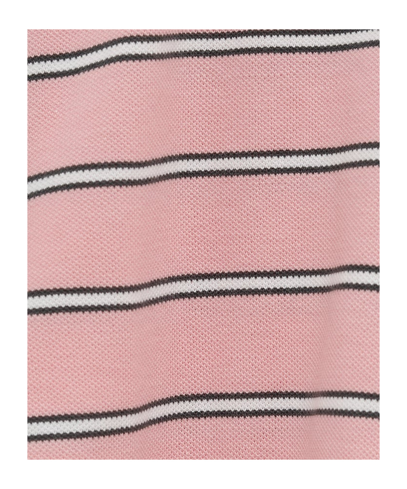 Paloma Wool Striped Button-down Polo Shirt In Pink
