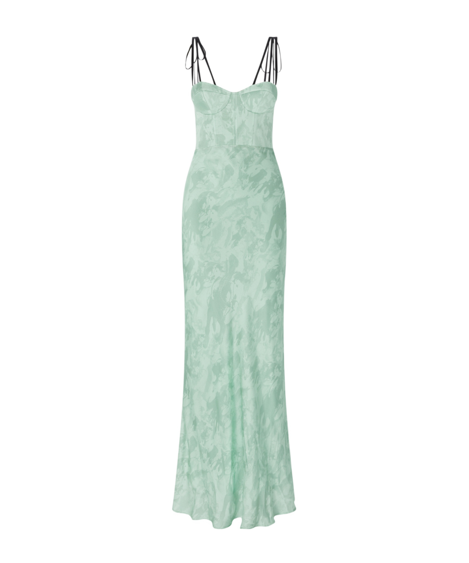 Pinko Floral-print Maxi Dress In Green
