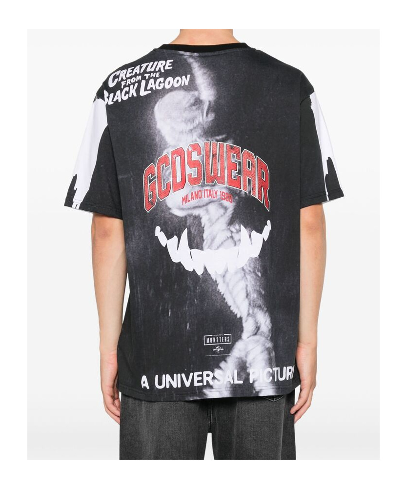 GCDS DRACULA-PRINT T-SHIRT