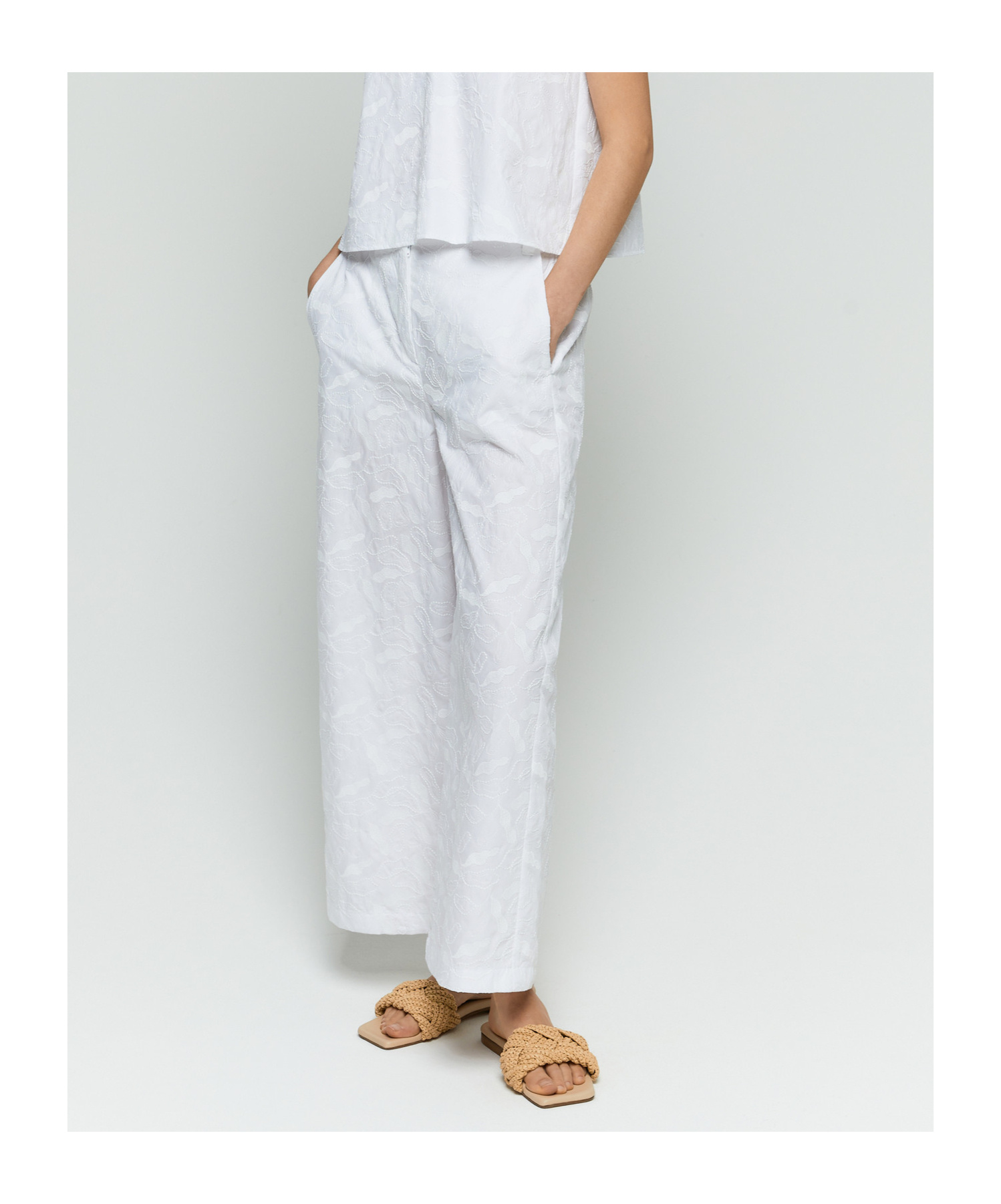 IBLUES EMBROIDERED TROUSERS
