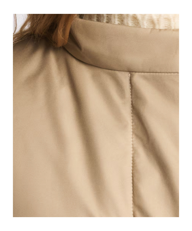 Fay Toggle Coat In Technical Gabardine In Brown